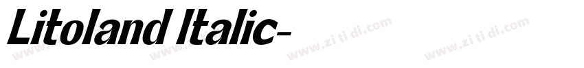 Litoland Italic字体转换